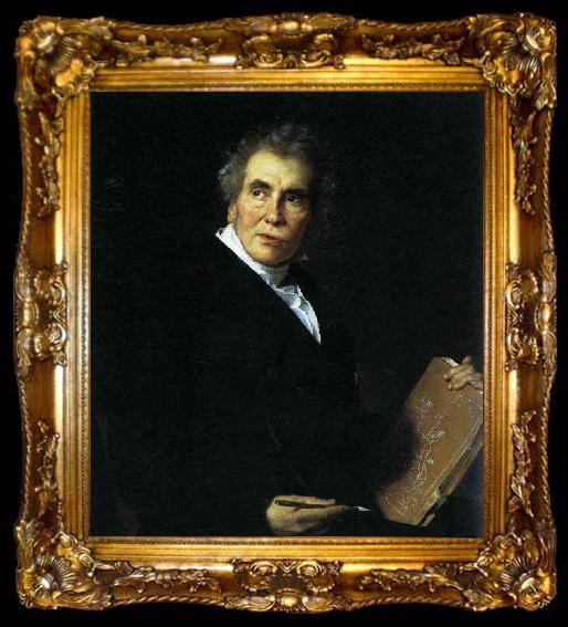 framed  Jerome-Martin Langlois Portrait of Jacques-Louis David, ta009-2